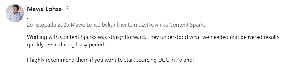 Opinia klienta 3